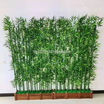 대나무 파티션 가벽 테라스 발코니 옥상 가림막 일식집 초밥지 입구 파티션 병풍 야외온천, 1m 받침대 +3m 대나무 18개