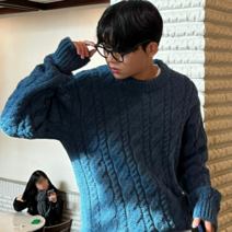 플랜 울 더블 케이블 니트 5color