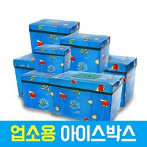 리빙월드 스티로폼아이스박스 업소용 대형 6호 29L (물고기)