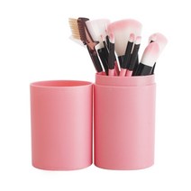 더블에이비 미니 메이크업 브러쉬 세트 보관함 쉐딩 아이라이너 파운데이션, 1set, 핑크