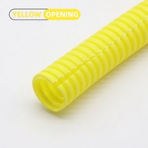 PP 절연 주름관 와이어 호스 스레딩 플라스틱 보호 슬리브 1 m 5m 10m 75mm345mm, 136.Yellow Open - AD 212 x ID