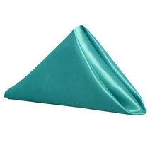 정사각형 새틴 테이블 냅킨 50cm x 50cm 부드러운 손수건 로맨틱 웨딩 연회 테이블 천 저녁 식사 장식 맞춤, Lake Green