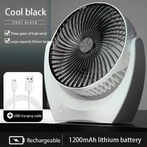캠핑 무동력팬 에코 화목 난로팬 스토브팬 실링팬 휴대용 USB 미니 충전 팬 핸드 헬드 무소음 냉각 팬 에, 03 Black-Rechargeable