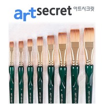 새한아트 아트시크릿 2012F평붓 그립 수채화 붓 아크릴 브러쉬, 1개, 20호