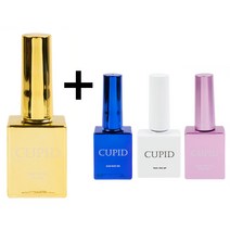 큐피트 큐피드 오버레이 골드탑젤 10ml 2개 세트, 골드탑+껌베이스
