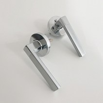 [에코상사] 레버락 모던 SC 방문 손잡이 실내문 설치용 키없는 실내문 설치용 도어락, 1개