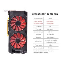 XFX-RX 580 8GB 4GB 2GB 그래픽 카드 AMD GPU Radeon RX590 570 560 550 R7 R9 370 380 비디오 데스크탑 P, 10 RX570 8GB 2Fan