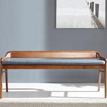 이케아 2인용 고무나무 원목 벤치형 의자 주방 카페 교회 국내제작 인테리어 다용도벤치의자, 네이비