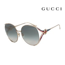 [구찌] [선물하기 좋은 쇼핑백 증정] 명품 선글라스 GG0225S 004 라운드 메탈
