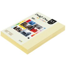 종이문화 프린트프로 칼라복사지 A5 80g No.01 레몬 250매
