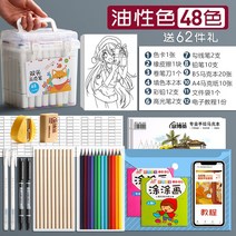 수성펜 48색 세트 24색 초등학생 미술생 전용 80색 t, 옵션21