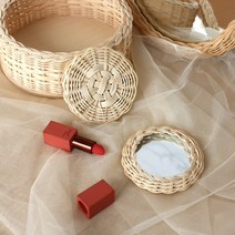 DIY 라탄공예키트 마카롱 손거울 만들기