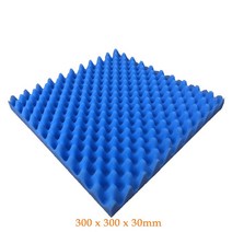 셀프 스튜디오 방음부스 드럼 계란판 흡음재 방음재 1/3pcs 50x50cm 스튜디오 음향 방음 폼 블랙 사운드 교, 03 Blue 300x300x30mm_01 1pcs