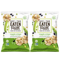 Off the Eaten Path 오프 더 이튼 패스 베지 칩스 6.25oz(177g) 2개 Veggie Crisps Rice Peas Black Beans