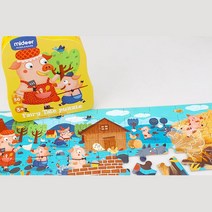 아기돼지 삼형제 동화책과 함께 4세 퍼즐 흥미유발 유아직소퍼즐 아동퍼즐 집중력발달