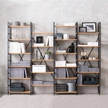 이케아 책장 연결형 조합 선반 거실 서재 사무실 수납 진열장 책꽂이 수납 팬트리 조립식, 화이트, B