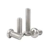 50pcs M1 M2 M3 M4 소형 마이크로 필립스 라운드 헤드 볼트 나사 전자 노트북 태블릿 컴퓨터 전화 카메라, [08] M2, [01] 304 stainless steel, [01] 2MM