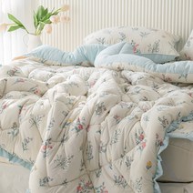 제인 알러지케어 진드기차단 마이크로화이버 사계절 프릴 차렵이불