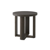 [까사미아] 아시시 오크 원형사이드테이블, 다크브라운