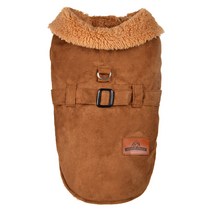 제제펫 브라운애견무스탕 애견의류, 브라운