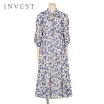 [인베스트] 리본넥나염쉬폰원피스_V2S1OP3421