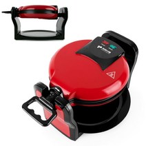 키친아트 1100W 양면논스틱코팅열판 와플메이커95 틀분리세척 자동예열 조리받침대포함