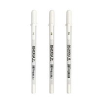 사쿠라 겔리롤 화이트 젤펜 0.5/0.8/1.0mm 중성펜 번호 26770EA, 0.8mm, 본상품선택