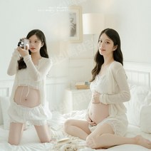 만삭 촬영 드레스 출산 임신 셀프 스튜디오 사진 의상