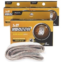 파리잡이 트랩 5개입 노런 왕파리 잡는 초강력 끈끈이 천장 부착형, 3box