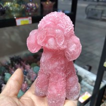 비스무트 크리스탈 수정 금속 천연 원석 스톤, 핑크 개