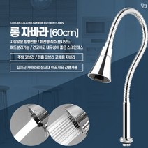 싱크대 수전 수도꼭지 필터 자바라 코브라 거위목 원홀 주방 호수 헤드 필터 스텐 60cm 교체 수리 공사 고장, 롱자바라