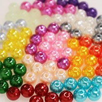 DIY용 8mm구슬 펄구슬 자작채비 채비튜닝용 컬러구슬 쭈꾸미자작채비 문어자작채비 다운샷자작채비 야광구슬, 8mm구슬 보라(30개입)