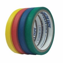원클릭도매/칼라 마스킹테이프(빨강/12mm×12m/4개입)
