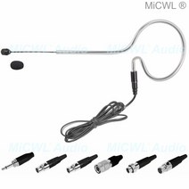 micwl se02 shure 오디오 테크니카 akg sennheiser mipro 무선 마이크 시스템 용 블랙 이어셋 페이스 헤드셋, 3.5mm 외부 잠금 장치