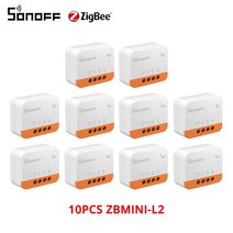 135개 Itead SONOFF ZBMINIL2 Zigbee DIY 스마트 스위치 모듈 없음 중성선 필요 2 웨이 홈 오토메이션, 06 10개 ZBMINIL2