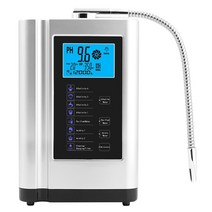 알카리 이온수기 알칼리성 물 ionizer 수소 발생기 기계 정수기 가정용 ph 3.5 10.5 알칼리성 산성 물 필터 시스템 생성, 5 팁 pt 플레이트, 유럽 ​​연합, 220-240v 실버