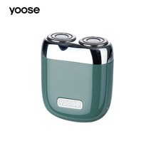 yoose 미니 전기면도기 마크네틱 헤드 디자인 USB-C 타입충전 전체 방수 휴대용 남편 선물 남친 선물, 올리브 그린