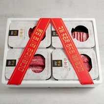 우마왕 한우 1++ 투뿔 구이용 명품 선물세트 감사인사 리본메시지, 800g, (별미)등심+갈비살+특수부위2종