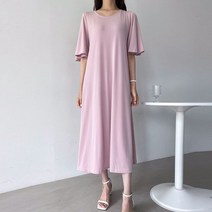 삐까삐까 강연 나팔소매 롱원피스