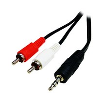 엠시즈 MP1567 2RCA-3.5S 외부기기입력케이블 오디오케이블, 5M