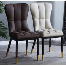 거실 주방 편한식탁의자 현대식 식탁의자, 브라운, 올블랙