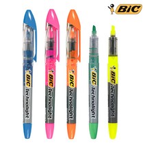 [] Bic 테크노라이트 형광펜 - 색상선택, 블루, 옵션선택