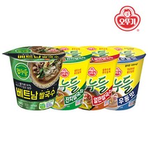컵누들 우동맛 6개+베트남쌀국수 6개+잔치쌀국수 6개+얼큰쌀국수 6개, 단품