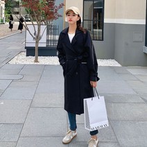 트렌치 간절기 여성 베이직 클래식 가을 코트 맥코트