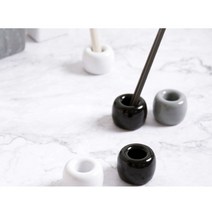 규조토 세라믹 무지 도자기 칫솔꽂이, 1개, 블루