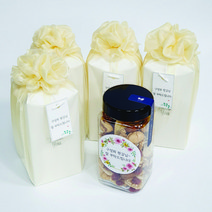 [은색초코] 견과류 답례품 믹스넛 사각대용량-보자기포장 결혼답례품 돌잔치 조문 회사단체선물 시보해제, 스탠다드믹스넛, 공단보자기포장