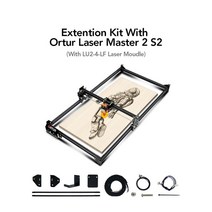레이저 절단 Ortur 레이저 마스터 2 LU2-10A 데스크탑 조각사 및 커터-금속/아크릴/플라스틱/유리 절단 기, 04 OLM2 S2-LU2-4LF-EK