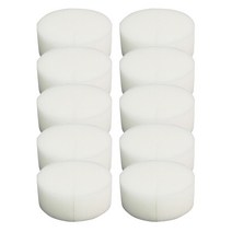 THE VEDO SHOP 10x 흙 없는 야채 묘목 스폰지 수경 재배 - 야채 재배, 75x30mm, 화이트