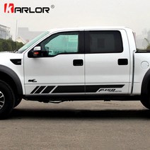 포드 레인저 랩터 F150 픽업용 자동차 차량용 양면 스티커 데칼 장식 1쌍, 02 WHITE_06 F650