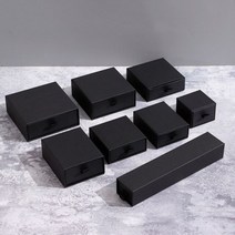 자개 돌반지 보관함 반지 목걸이 팔찌 펜던트에 대 한 판지 보석 포장 상자 레드 블랙 커피 패키지 보관 케이스 10 개, CHINA, black_5.5x5.5x4cm